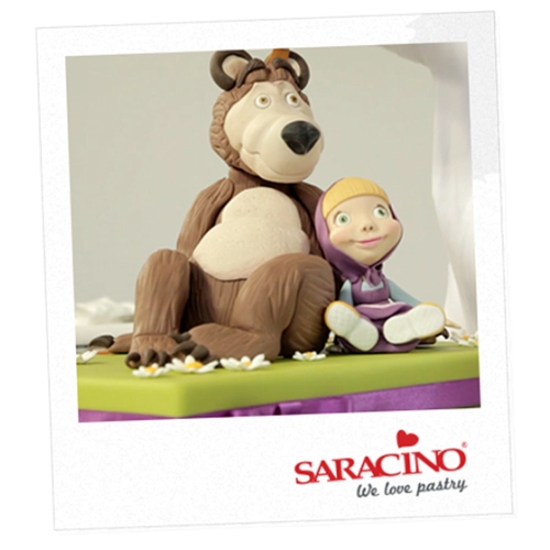 Masa cukrowa Saracino cielista 250g lukier plastyczny do modelowania figurek